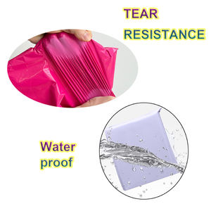 Vente en gros de 100 sacs d'emballage express épais roses de 45x55cm, imperméables et autocollants, pour vêtements de grande taille - Product Image 3