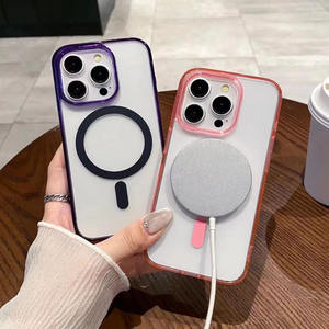 Nouveau étui magnétique <span class=keywords><strong>Mag</strong></span> pour <span class=keywords><strong>IPHONE</strong></span> 16 15 14 13 12 MINI 11 PRO 6 7 <span class=keywords><strong>8</strong></span> XS XR MAX mat clair tactile sentiment de sécurité étui protecteur - Product Image 3