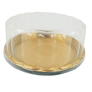 Cake Box Round Round JY-DG82105 Clear Lid Disposable Plastic Cake Container Cake Box Display Cake Packaging Clear Round Boxes 100sets Pack