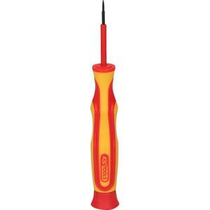 KS TOOLS-500,6138 Destornillador mecánico de precisión con aislamiento protector para tornillos ranurados DESTORNILLADORES AISLADOS 1000V - Product Image 1