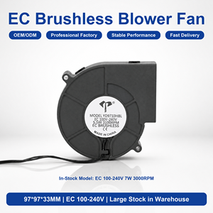 <span class=keywords><strong>Ventilateur</strong></span> turbo sans balais EC 9733 97x94x33mm 100~240V, <span class=keywords><strong>ventilateur</strong></span> industriel <span class=keywords><strong>pour</strong></span> barbecue, poêle à bois, cheminée, CE - Product Image 1