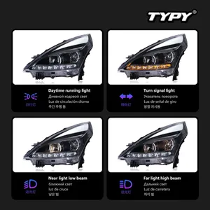 TYPY Car for Teana 12V <b>LED</b> <b>Headlight</b> 2008-2012 Upgrade Modified New DRL Dynamic Turn Signal Auto Accessories - Product Image 3