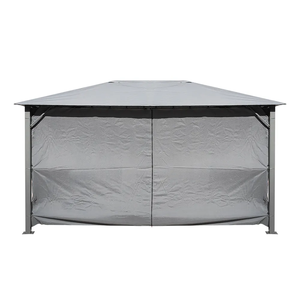 Vente en gros de gazebo moderne d'extérieur, grand, gris, imperméable, avec rideaux - Product Image 3