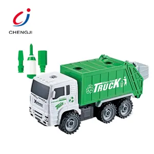 Новый детский пластиковый самодельный сборный городской грузовик для уборки и санитарии