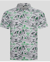 Tissu tissé respirant de haute qualité OEM Design Sublimation Golf Print Low quantité minimale de commande Men's for Shirts