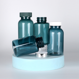 Wholesale Dark Blue PET Screw Cap 20mm 24mm <b>28mm</b> 30mm Plastic Lid For Capsule Vitamin Health Supplement Bottle Custom Logo - Product Image 3