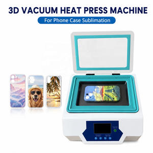 Máquina de sublimación 3D al vacío para estampado de carcasas de teléfono, combo de máquina de impresión para transferencia de diseños personalizados de fundas móviles DIY - Product Image 1