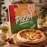Caja Apilable para Rebanadas de Pizza, Cartón de Entrega Ecológico, Material de Papel, Caja para Llevar Rebanadas de Pizza, Impresión Personalizada para Venta de Rebanadas de Pizza