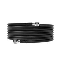 Cable Coaxial de 15M 50-5, Conector N Macho a N Macho, para Amplificador de Señal, Repetidor, Antena Yagi, Log, Omnidireccional, de Techo, Divisor de Potencia