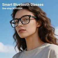 Lunettes intelligentes à chargement magnétique avec lecteur de musique à oreille ouverte, batterie rechargeable longue durée 90+90 mAh