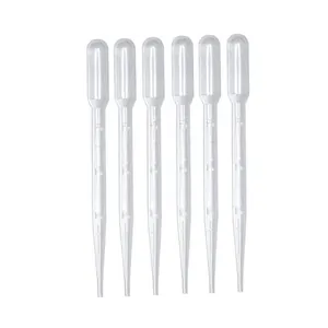 Pasteurizador de pipetas, pipeta Pasteur de transferencia de plástico desechable, cuentagotas para uso en laboratorio