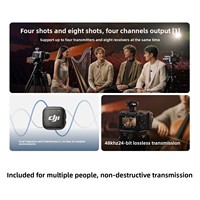 Microphone Lavalier DJW Avancé Mini Sans Fil Type C en Plastique avec Suppression du Bruit pour Interviews, Streaming en Direct et Vlogs