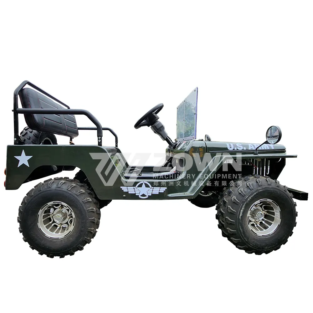 CE aprobado Shineray motor 110/125/150cc Mini Kids Willys Jeep con 2 asientos para adultos