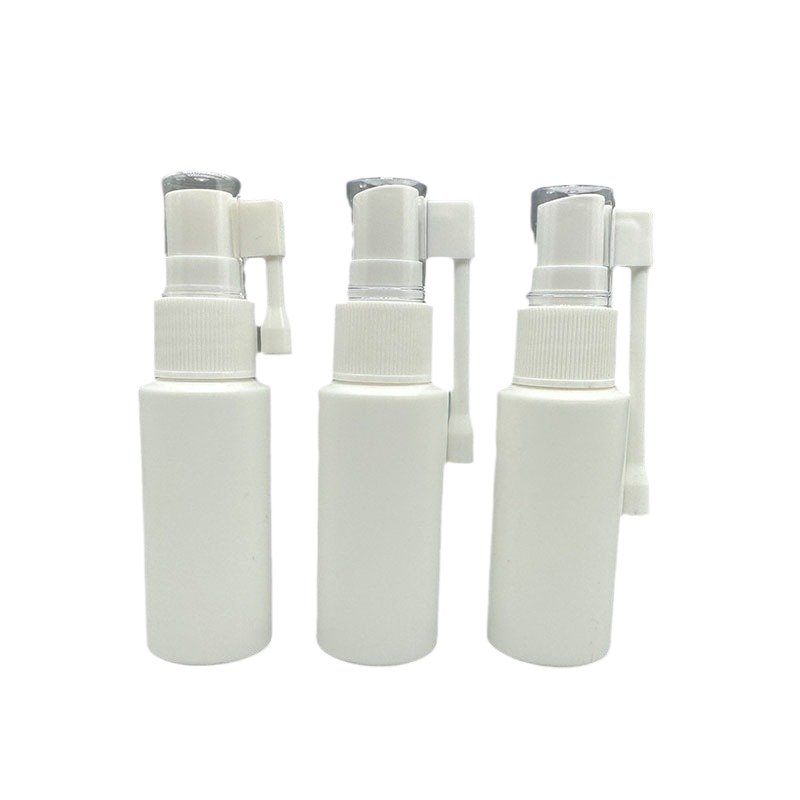 30ml High Density Polyethylene Bottle with Medicinal Spray Pump External Use PET Plastic for Medicines