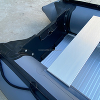 Bateau gonflable de nouvelle conception 3.8M avec le bateau à rames matériel de PVC de certification de la CE de plancher en aluminium à vendre