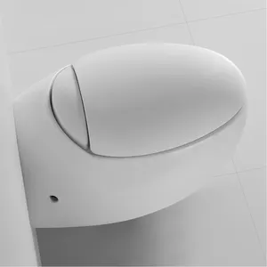 Bonne vente articles sanitaires en céramique toilette suspendue au mur en forme d'oeuf salle de bain toilette suspendue au mur en céramique pour hôtel - Product Image 1