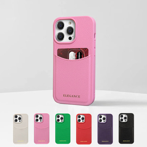 Funda Elegante con Textura de Cuero y Ranuras para Tarjetas para <span class=keywords><strong>iPhone</strong></span> 12/12 Pro 13 14 15 16 Max 17, Funda para Teléfono Inteligente con Porta Tarjetas - Product Image 6