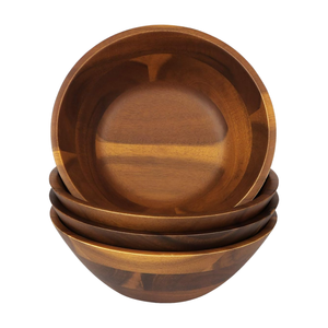 Tazón de madera apto para alimentos, más vendido, con acabado liso para ensaladas, pasta, frutas y preparaciones saludables, disponible al mejor precio del mercado. - Product Image 6