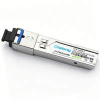 Module émetteur-récepteur optique à fibre optique SFP BiDi 1,25 G de haute qualité 1310 nm-TX/1550 nm-RX 60 km DFB DDM SM avec connecteur SC compatible FTTX