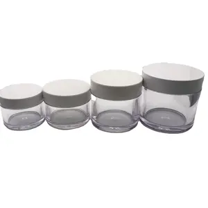 PETG Wadah Sampel Krim Jar dengan Tutup Wadah Kecil Pot Jar Isi Ulang Massal untuk Produk Kecantikan Makeup Lip Balm