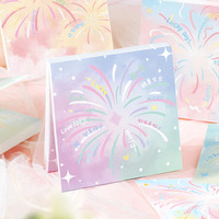 Feux d'artifice brillants comme les étoiles, 100 feuilles de briques de papier de haute qualité, notes autocollantes non adhésives, papier pour écrire des messages