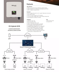 Onduleur solaire hybride <span class=keywords><strong>SolaX</strong></span> X3 <span class=keywords><strong>G4</strong></span> 6kW/8kW/12kW/15kW triphasé haute tension MPPT avec batterie pour usage domestique et commercial - Product Image 5