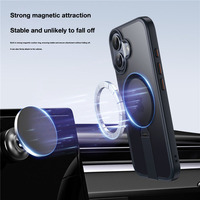 Coque de protection intégrale antichute avec support rotatif magnétique à 360° pour iPhone 17 Pro Max 16 15 14