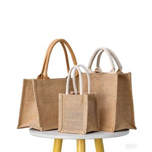 Wholesale Custom Desgin Made Printing <b>Foldable</b> Reusable Jute Eco-Friendly Heavy Duty <b>Beach</b> Tote <b>Bag</b> - Product Image 1