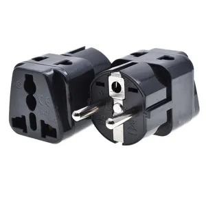 Schuko Đức Châu Âu thông minh cắm EU điện du lịch cắm ổ cắm chuyển đổi 16A hai trong một điện cắm ổ cắm WDI-9 - Product Image 1