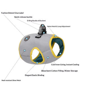 Sangle de poitrine rafraîchissante en maille pour chien, personnalisée, pour la prévention des coups de chaleur estivaux, <span class=keywords><strong>gilet</strong></span> <span class=keywords><strong>rafraîchissant</strong></span> - Product Image 5
