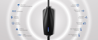 Nuevo cargador Tesla de nivel 2 de 32 amperios y 7,68 kW con cable de extensión de 25 pies y conector móvil NEMA 14-50 cargador EV para el hogar