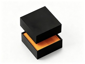 Wholesale Luxury Matt <b>White</b> Square Rigid Paperboard 1000gsm 2 Piece Cardboard Lid & Base Gift <b>Boxes</b> with Embossing Sponge Liner - Product Image 2