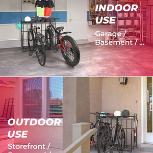 JH-Mech-Support de rangement <span class=keywords><strong>pour</strong></span> le football, 3 largeurs, réglable, <span class=keywords><strong>pour</strong></span> le stationnement des scooters, 4 vélos - Product Image 6