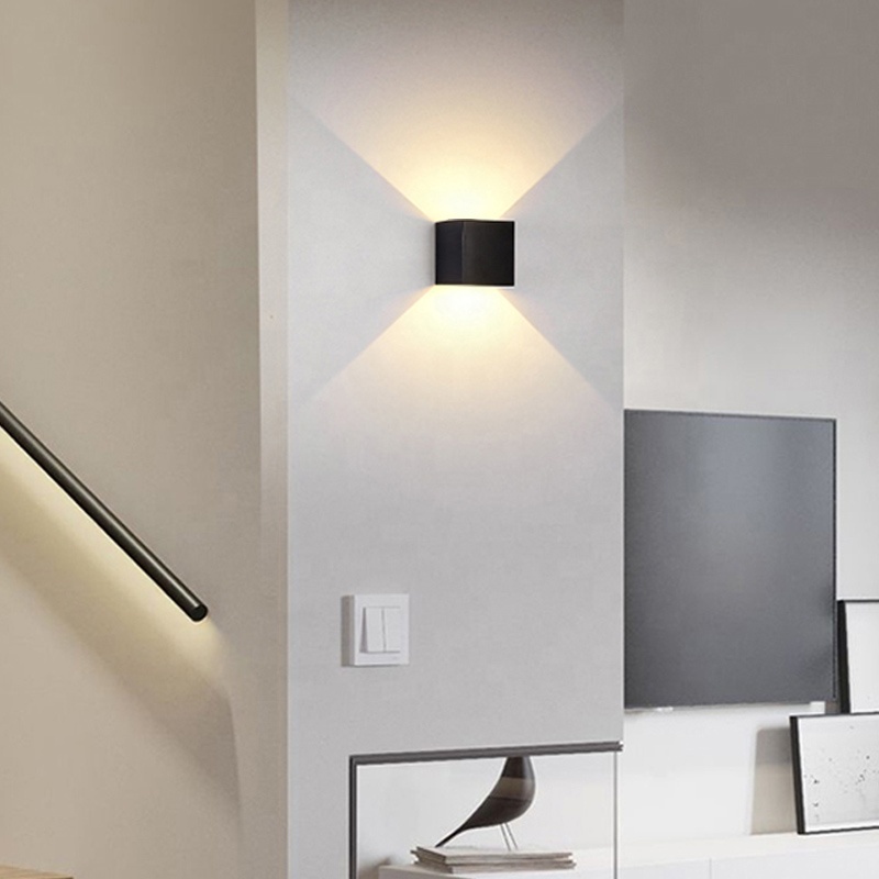 Landscape Cube Square LED Wall Light Outdoor Hotel Wall Mounted IP 64 Rating up and Down Lighting · image 4