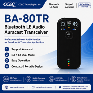 Quality Guarantee 3.5mm jack <b>wireless</b> audio transceiver New Product Dual‑function bluetooth audio broadcast module - Product Image 1