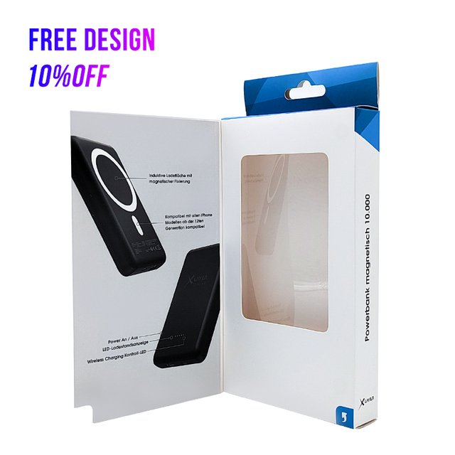 Wholesale Custom Logo Luxury Drawer Kraft Paper Packaging Box for Mobile Phone Cases Hook Included