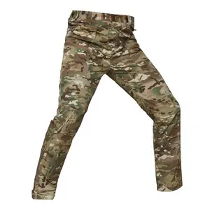 防水户外男士货运裤长裤狩猎丛林训练拉链口袋迷彩战术裤