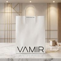 Sacs à emporter biodégradables et recyclables en papier kraft brun avec logo personnalisé pour restaurant, avec poignée en ruban laminé écologique