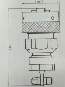 Conector de Red de Alta Velocidad Serie YW, Conectores Circulares Hembra, 16 Núcleos, Ligero, Pequeño Volumen - Product Image 6