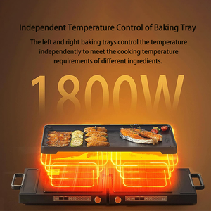 Cocina de inducción doble portátil, estufa de inducción plegable, placa caliente, quemador de encimera, 9 niveles de potencia, temporizador - Product Image 2