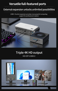 New OpenClaw AI MINI PC HO5 Ai 9 370 โปรเซสเซอร์แบบพกพา 32GB DDR5X 1TB SSD GDDR4 หน่วยความจำวิดีโอสำหรับเล่นเกม AI MINI PC - Product Image 2