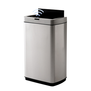 ELPHECO <span class=keywords><strong>Poubelle</strong></span> à couvercle en ABS à capteur automatique de <span class=keywords><strong>50L</strong></span> pour une utilisation en intérieur avec toit ouvert pour la cuisine et la chambre à coucher - Product Image 1