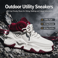 Vente en gros usine Chaussures Dad Shoes pour hommes, mi-montantes, ondulées, robustes, en maille légère, avec options multicolores et semelle épaisse, Printemps Été Automne