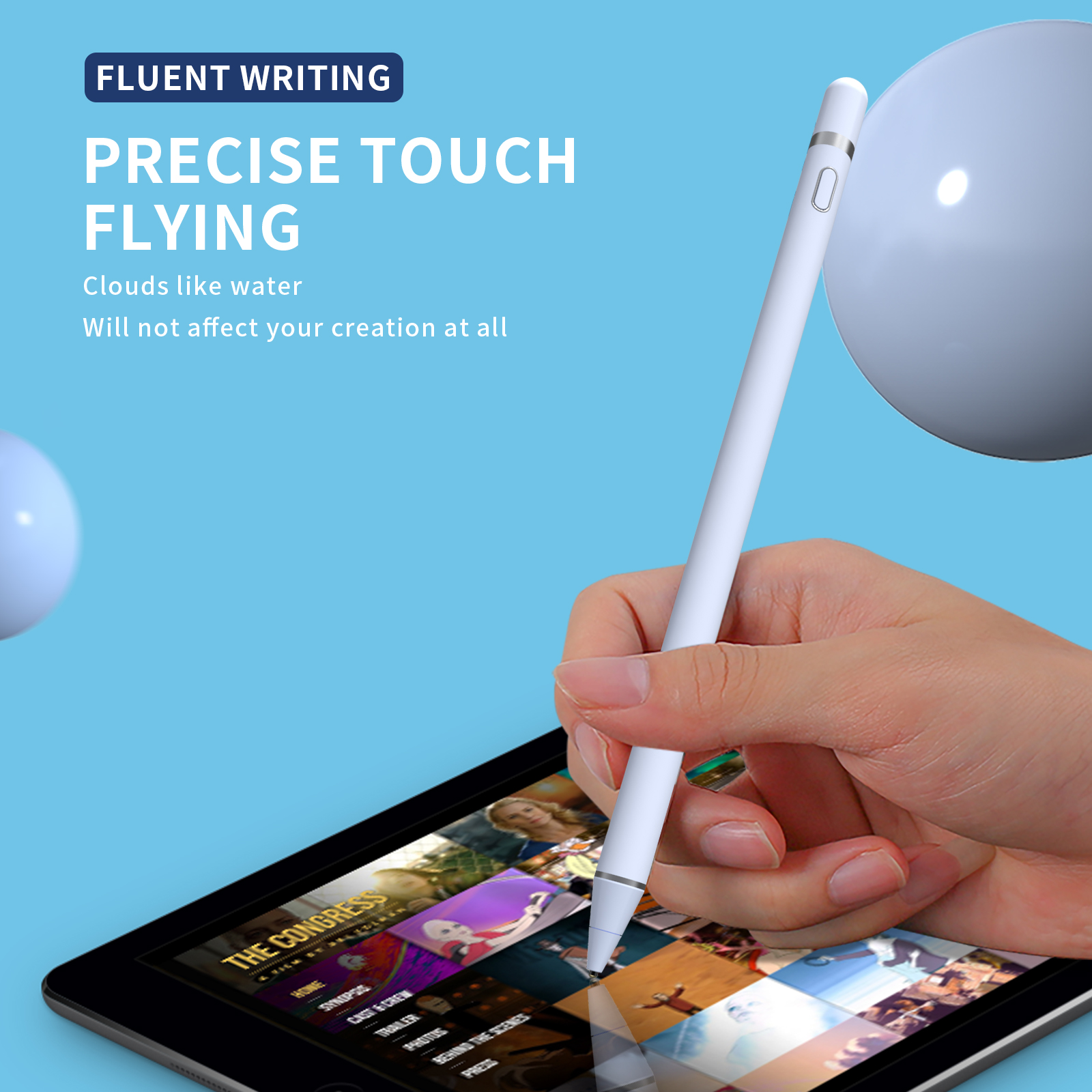 Стилус для сенсорного экрана высокого качества с логотипом Oem, алюминиевый активный стилус для ноутбука, стилус для сенсорного экрана, универсальный стилус