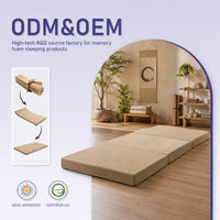 Colchón Plegable Personalizado para RV, Cama de Espuma Viscoelástica Triple para Autocaravanas, Remolques de Viaje y Autocaravanas de Diferentes Marcas