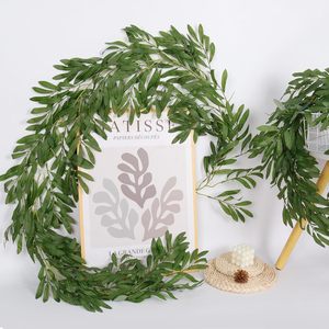 Heres hojas artificiales de bayas de 6.2 pies, en forma de guirnalda de seda con alambre de hierro, para decoración del hogar y exteriores. - Product Image 2