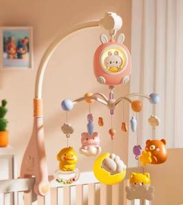 Móvil para Cuna de Bebé con Música y Luz, Lindos Juguetes Colgantes para Cuna con Temporizador, Sonajeros de Animales Desmontables, Móviles para Guardería - Product Image 6
