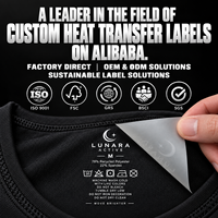 Étiquette de transfert thermique pour les instructions de lavage des textiles, étiquette de transfert thermique en TPU, étiquettes de transfert thermique sans étiquette