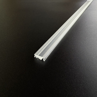 Précision 45 °   Lentille asymétrique simple pour éclairage sur rail LED linéaire, diffuseur de faisceau spot pour magasin, entrepôt, couloir