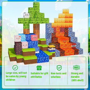 Winchoice Khối Từ Từ Khối Thiết Lập Cho Trẻ Em Sáng Tạo Thân Cây Đồ Chơi Vui Vẻ 3D Xây Dựng Từ Khối Gạch Từ Tính Khối - Product Image 5